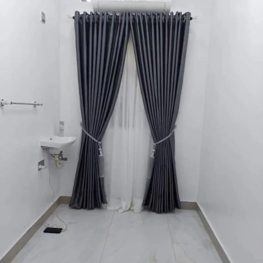 dark grey blackout curtains
