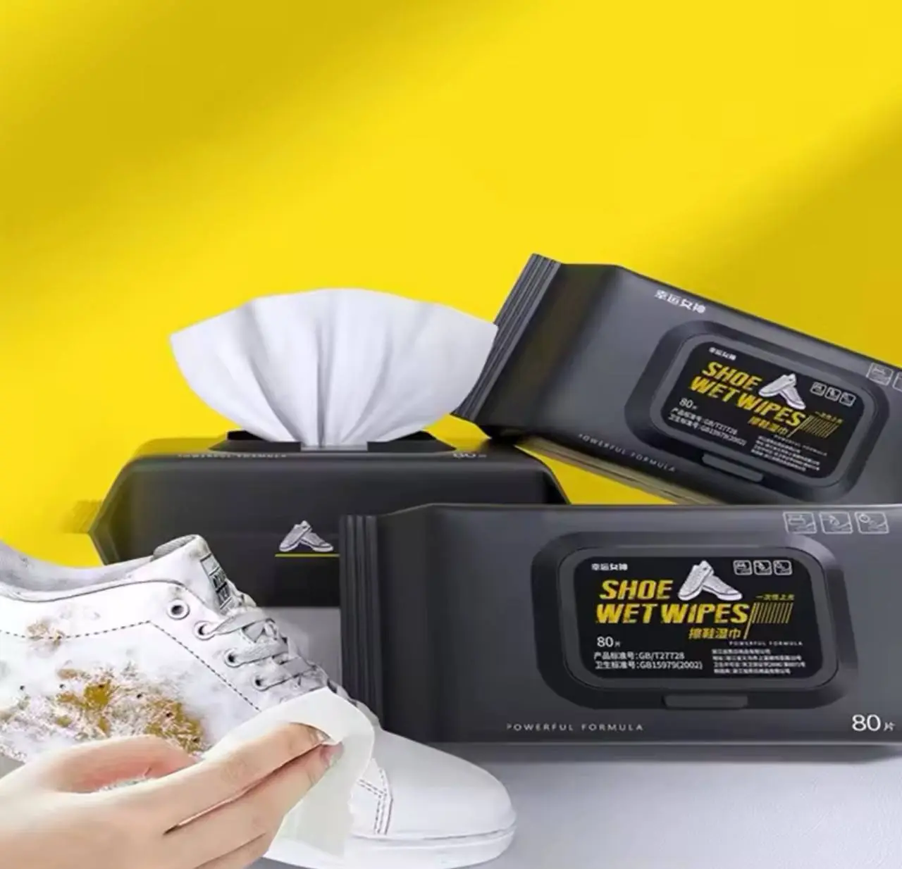 Quick Shoe Wipes (5packs X 80 Wipes)