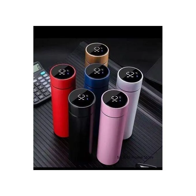 500ml Water Bottle Temperature Display Stainless Steel Flask