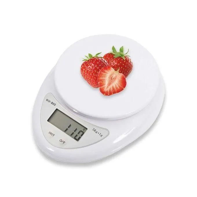 Electronic Digital Tool Measuring Kitchen Food Weighing Scales – White