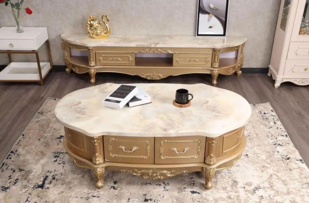 Royal center table with television stand