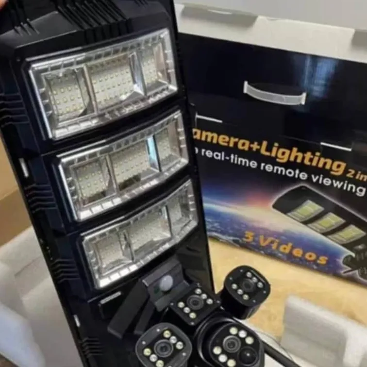 Solar CCTV Camera 3 Video V380 4G +Light